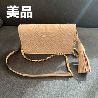 トリーバーチ(Tory Burch)のトリーバーチ🩷正規品、くすみピンク、チェーンウォレット(ショルダーバッグ)