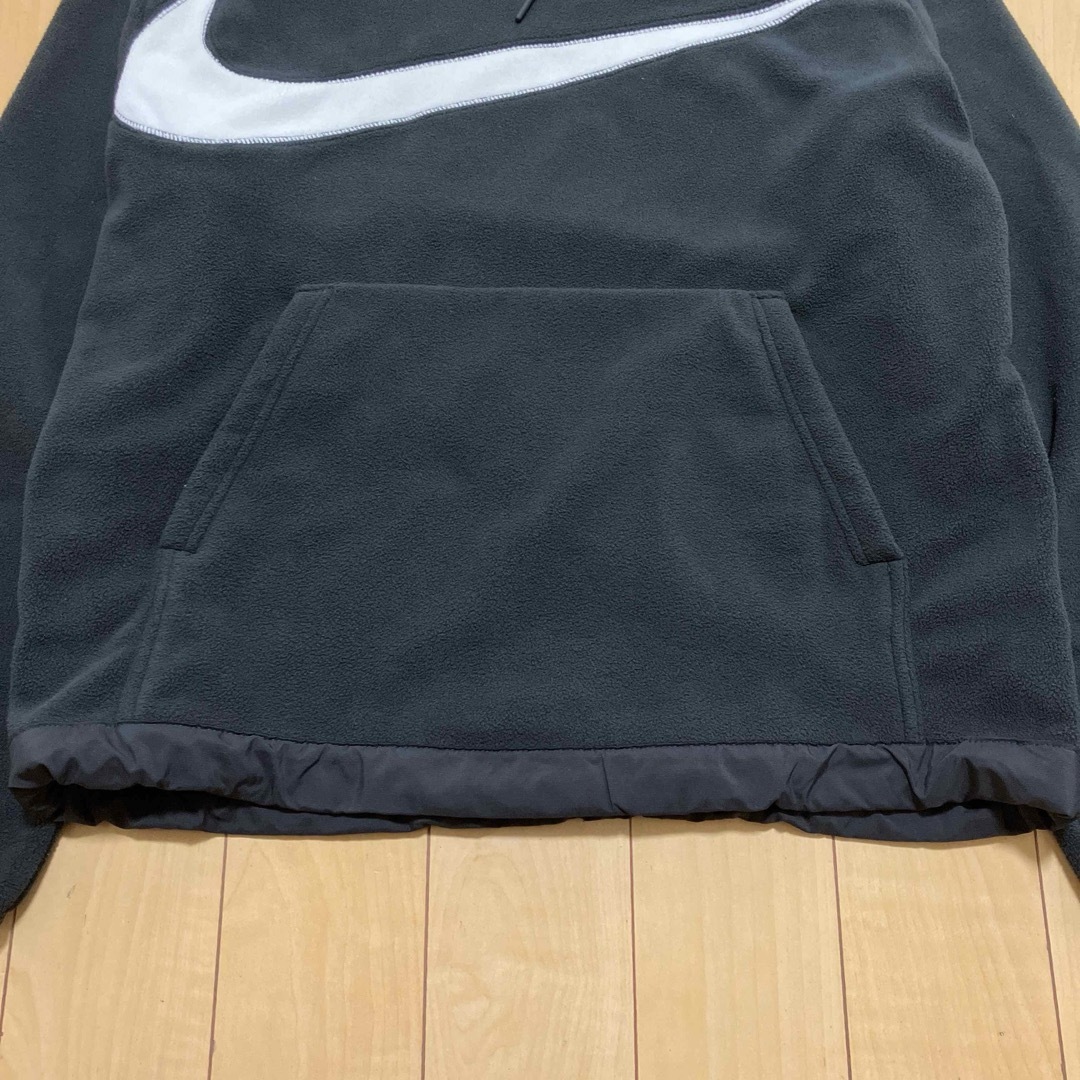NIKE - NIKE ナイキ フリース パーカー ビッグロゴ ブラック M NIKE - NIKE ナイキ フリース パーカー ビッグロゴ ブラック M