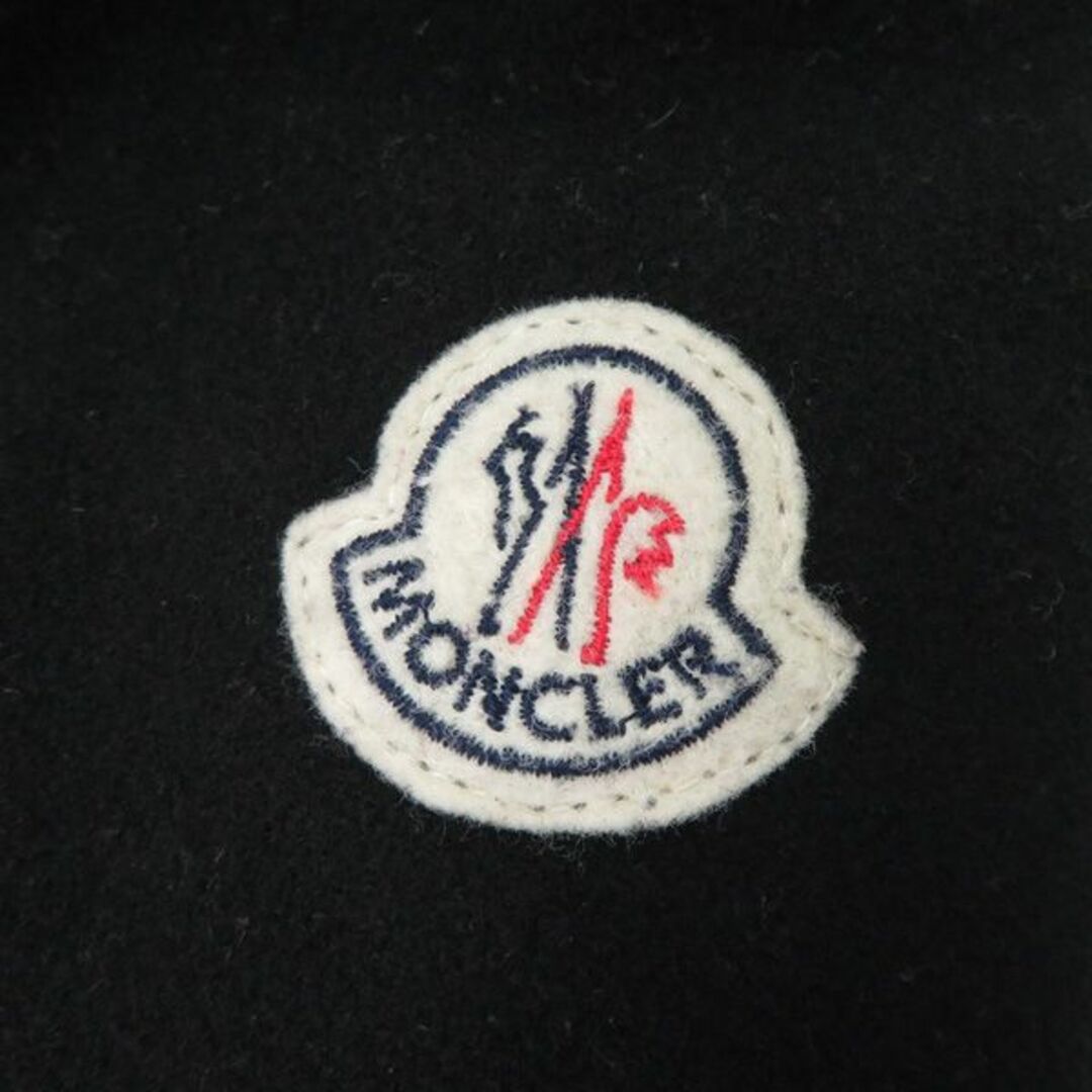 MONCLER(モンクレール)のMONCLER モンクレール ELLE ロゴワッペン ウール ボタンダウン ショート ダウン ジャケット ブルゾン 46000 レディースのジャケット/アウター(ダウンジャケット)の商品写真