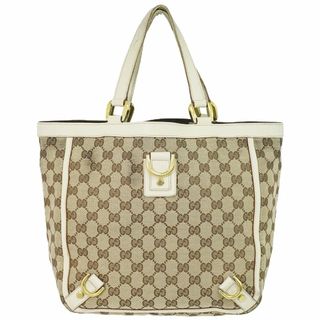 グッチ(Gucci)の本物 グッチ GUCCI GGキャンバス トートバッグ ハンドバッグ ベージュ 130739 バッグ 中古(トートバッグ)