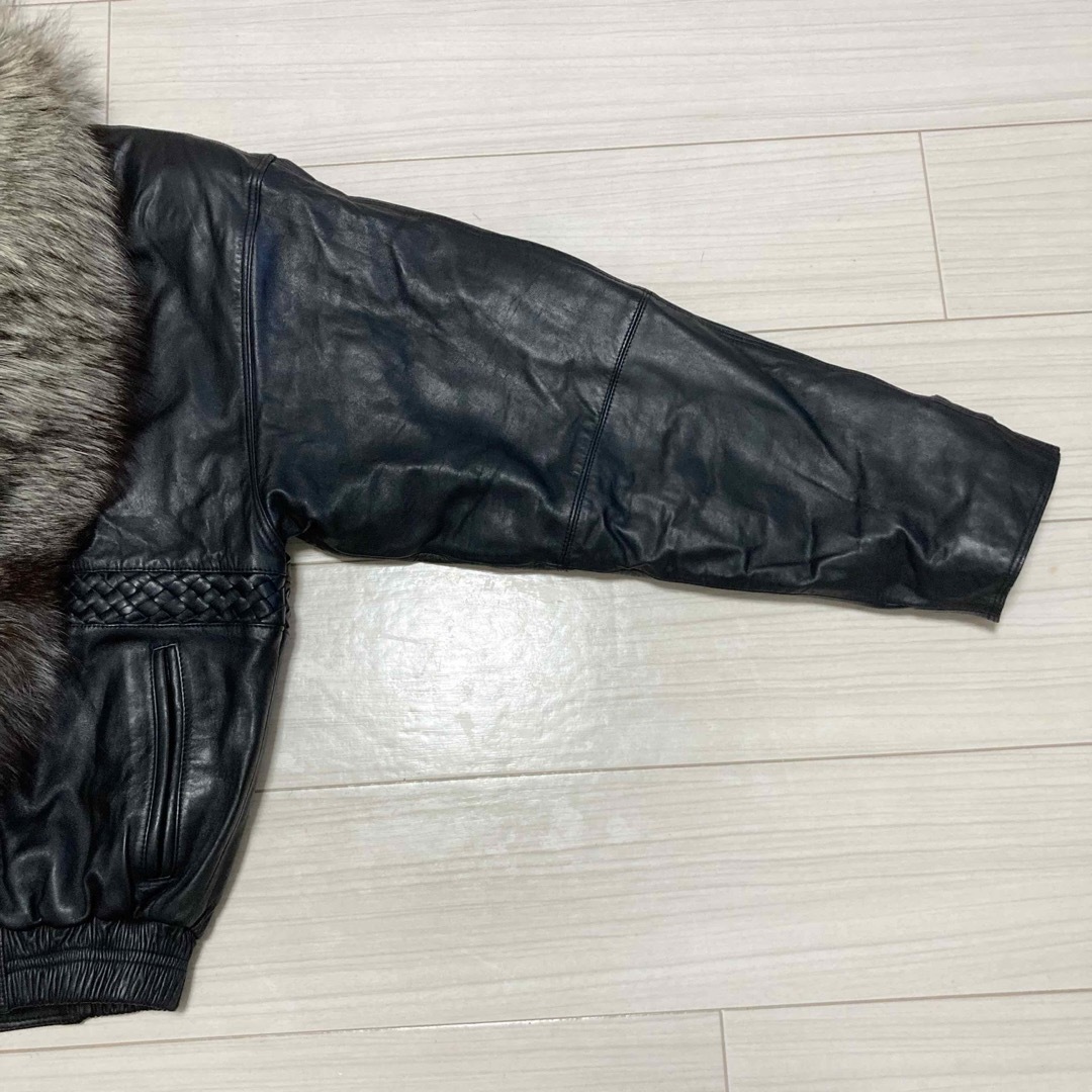 良品□Gullit Men□シルバーフォックスファー イントレレザー 良品□Gullit Men□シルバーフォックスファー イントレレザー
