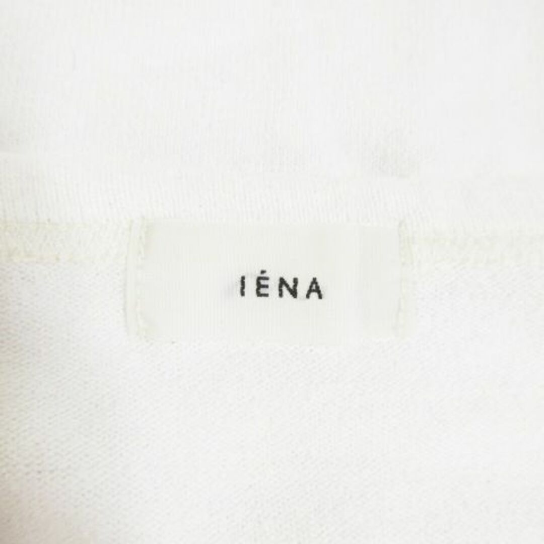 IENA(イエナ)のイエナ 半袖カットソー ラウンドネック コットン 白 210630AO4A レディースのトップス(カットソー(半袖/袖なし))の商品写真