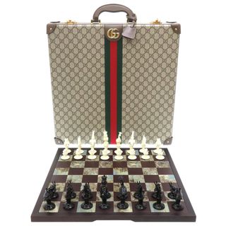 グッチ(Gucci)の新品同様 グッチ チェスボード 670276 GGスプリーム ベージュ ゲーム ボードゲーム 0019 【中古】 GUCCI(その他)