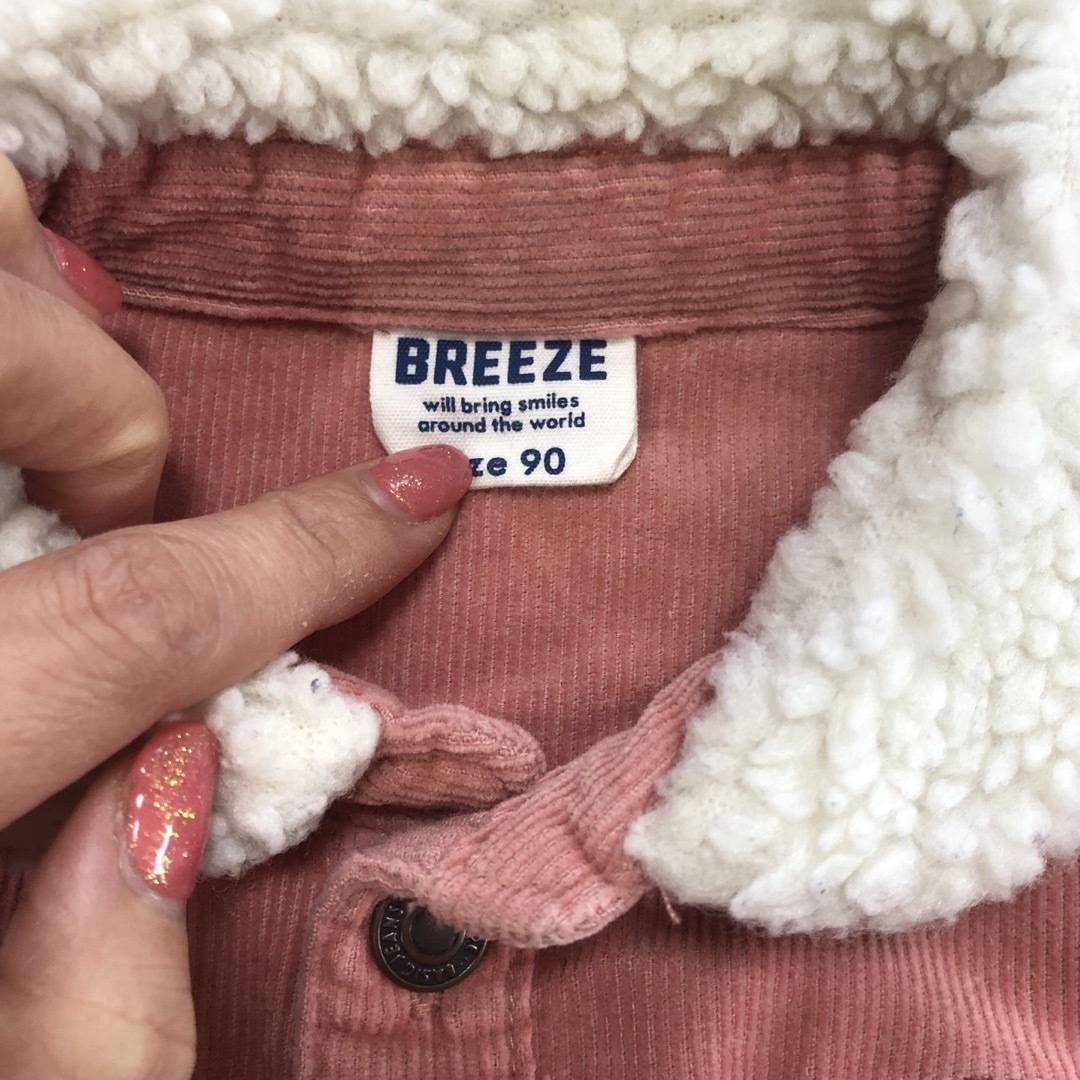 BREEZE(ブリーズ)のbreeze コーデュロイ　ワンピース　90 キッズ/ベビー/マタニティのキッズ服女の子用(90cm~)(ワンピース)の商品写真