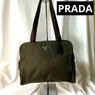 ヴィンテージ PRADA プラダ ナイロン カーキ トートバッグ