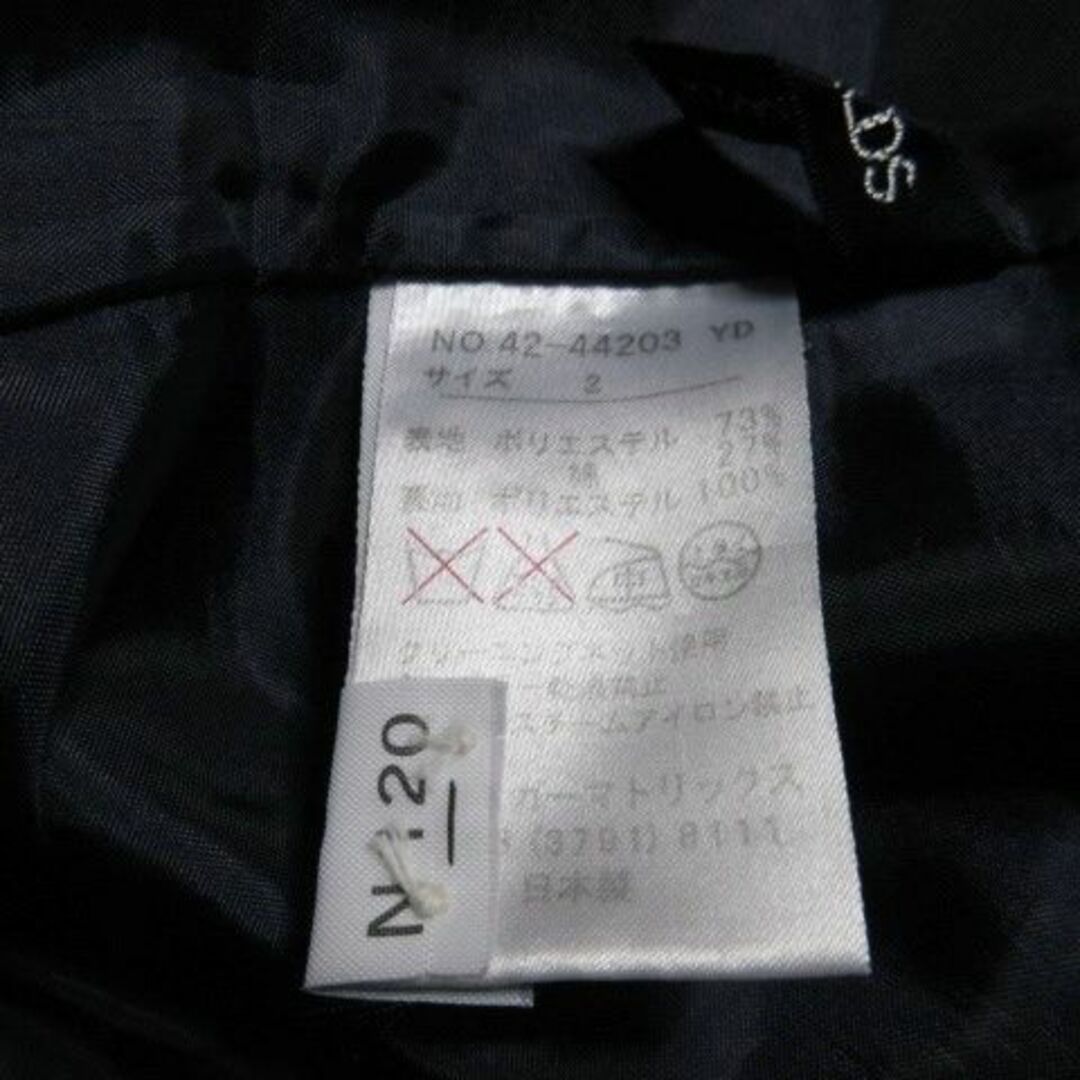 STRAWBERRY-FIELDS(ストロベリーフィールズ)のストロベリーフィールズ フレアスカート ミニ 2 濃紺 210630CK10A レディースのスカート(ミニスカート)の商品写真
