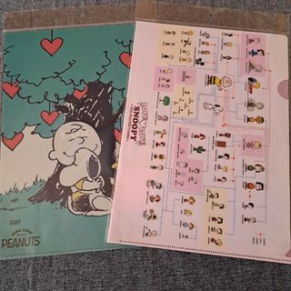 SNOOPY - LOVELOVEスヌーピー展　クリアファイル　やさしさの木　相関図　スヌーピー