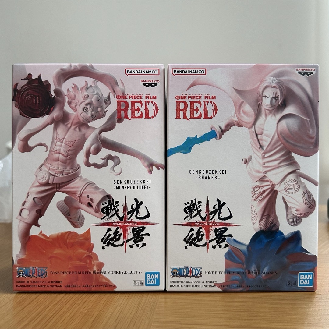 BANDAI(バンダイ)のワンピース　戦光絶景　RED ルフィ　シャンクス　フィギュア エンタメ/ホビーのおもちゃ/ぬいぐるみ(キャラクターグッズ)の商品写真