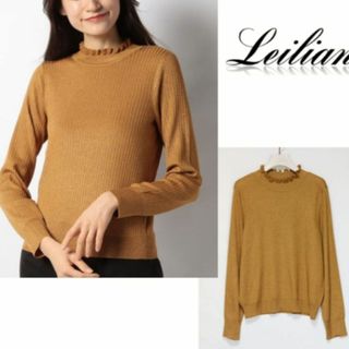 レリアン(leilian)の新品【Leilian レリアン】ラメブレンド リブニットプルオーバー 13+(ニット/セーター)