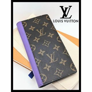 ルイヴィトン(LOUIS VUITTON)の値下げ不可　ヴィトン マカサー ポルトフォイユ ブラザ　イニシャル入り　パープル(財布)