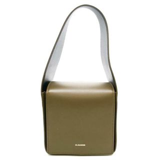 ジルサンダー(Jil Sander)のJIL SANDER ジルサンダー Sling スリング スクエア レザーハンドバッグ カーキ  JSWT852620 WTB69161N(ハンドバッグ)