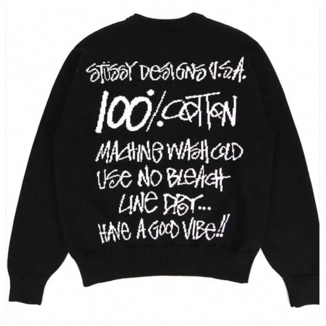 Stussy Care Label Sweater 新品未使用 XL