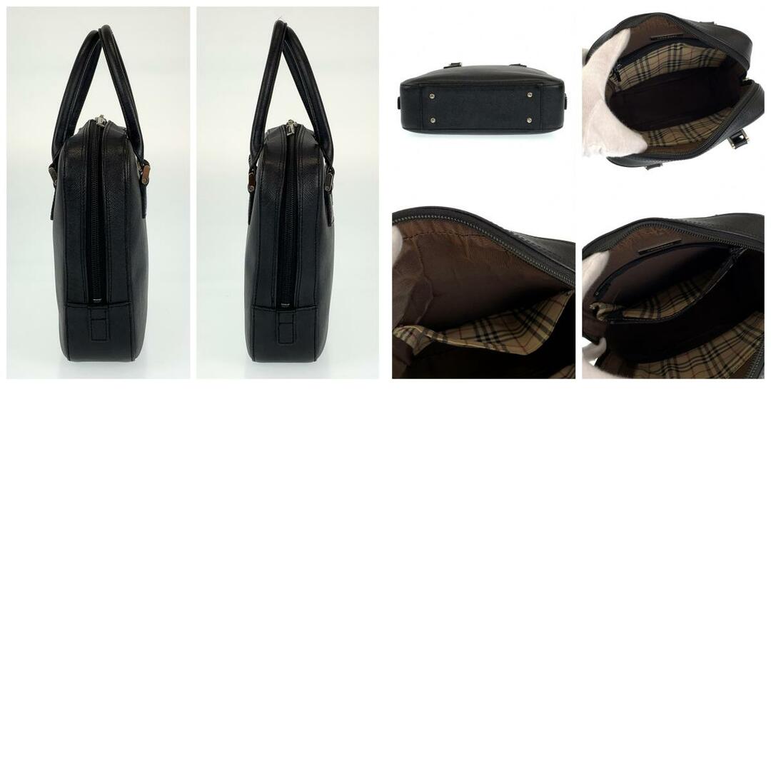 美品 BURBERRY バーバリー 中チェック柄 ブラック 黒 シルバー 美品 BURBERRY バーバリー 中チェック柄 ブラック 黒 シルバー