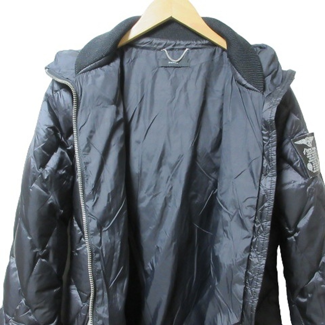 DIESEL(ディーゼル)のディーゼル ダウンコート キルティング フーディー XS 黒 IBO46 レディースのジャケット/アウター(ダウンコート)の商品写真