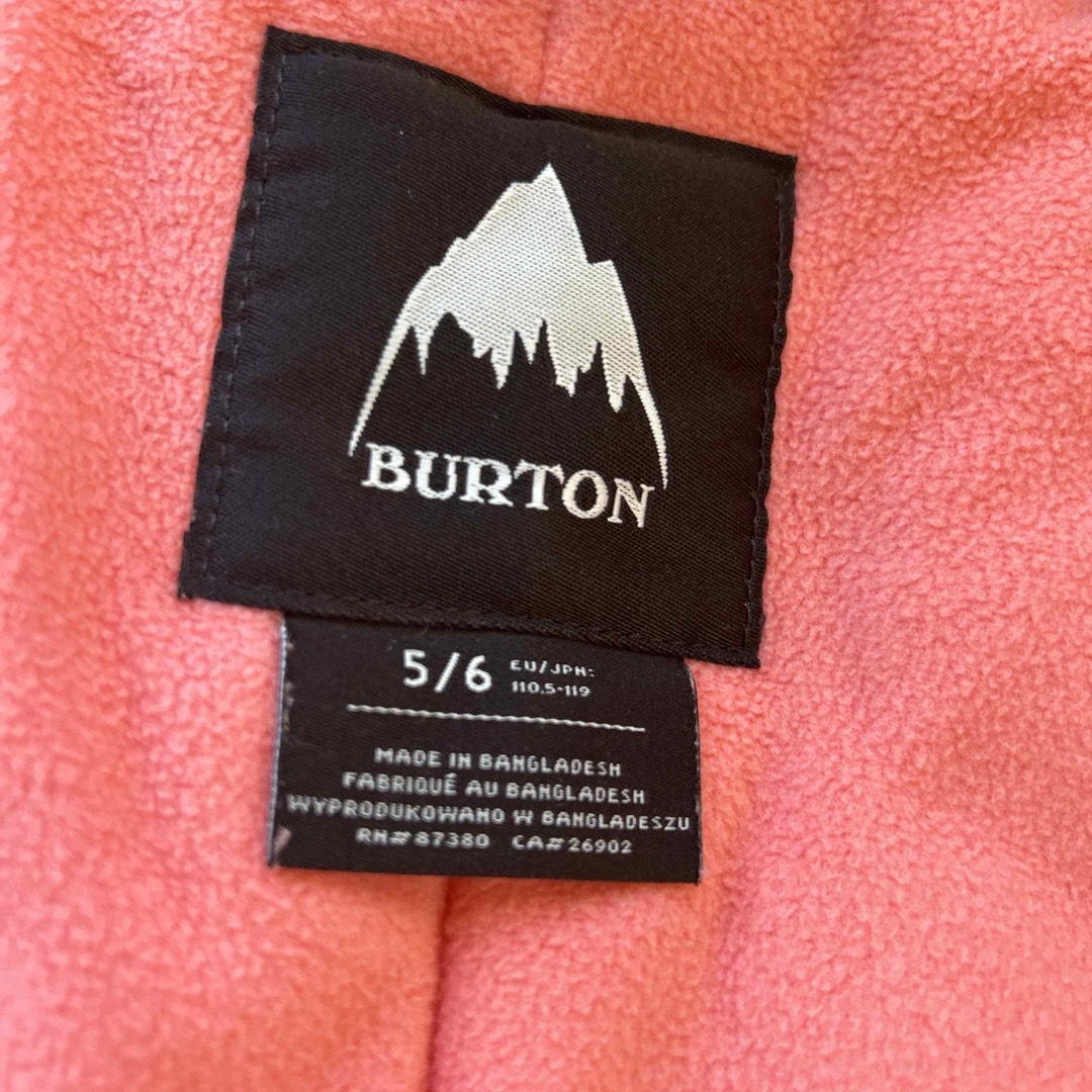 BURTON(バートン)のバートン　ジュニア　スノーウェア上下　130-140㎝ スポーツ/アウトドアのスキー(ウエア)の商品写真