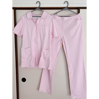 アンファミエ(infirmiere)の新品未使用 アンファミエ 白衣 ナース服 ナースウェア LL ピンク(セット/コーデ)