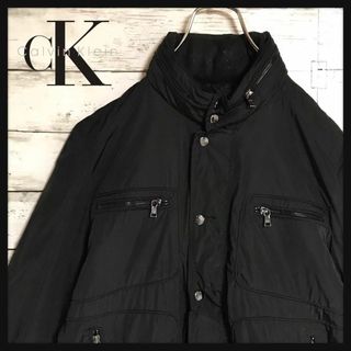 カルバンクライン(Calvin Klein)の【人気定番デザイン】カルバンクライン　ジップアップブルゾン　ブラックE1072(ブルゾン)