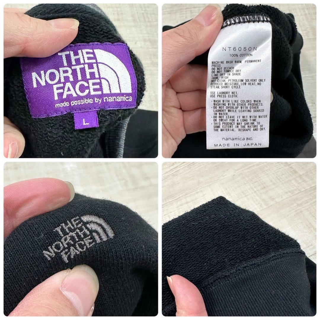 THE NORTH FACE(ザノースフェイス)のノースフェイス パープル レーベル クルーネック パネル スウェット サイズ L メンズのトップス(スウェット)の商品写真