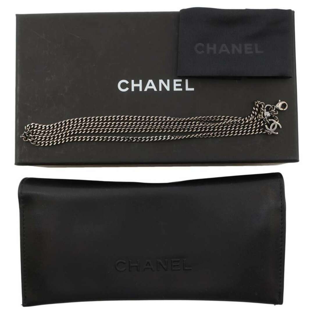 CHANEL(シャネル)のシャネル サングラス ラウンドシェイプ チェーン付き A71292 CHANEL アイウェア 黒 メンズのファッション小物(サングラス/メガネ)の商品写真