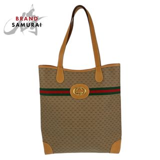 グッチ(Gucci)のGUCCI グッチ シェリーライン マイクロGG オールドグッチ ベージュ 薄茶色 ブラウン ゴールド金具 002 904 0131 ショルダーバッグ 肩掛け メンズ 404529 【中古】(ショルダーバッグ)