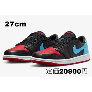 ジョーダン(Jordan Brand（NIKE）)のナイキ ウィメンズ エアジョーダン1 レトロ ロー OG シカゴ 27cm(スニーカー)