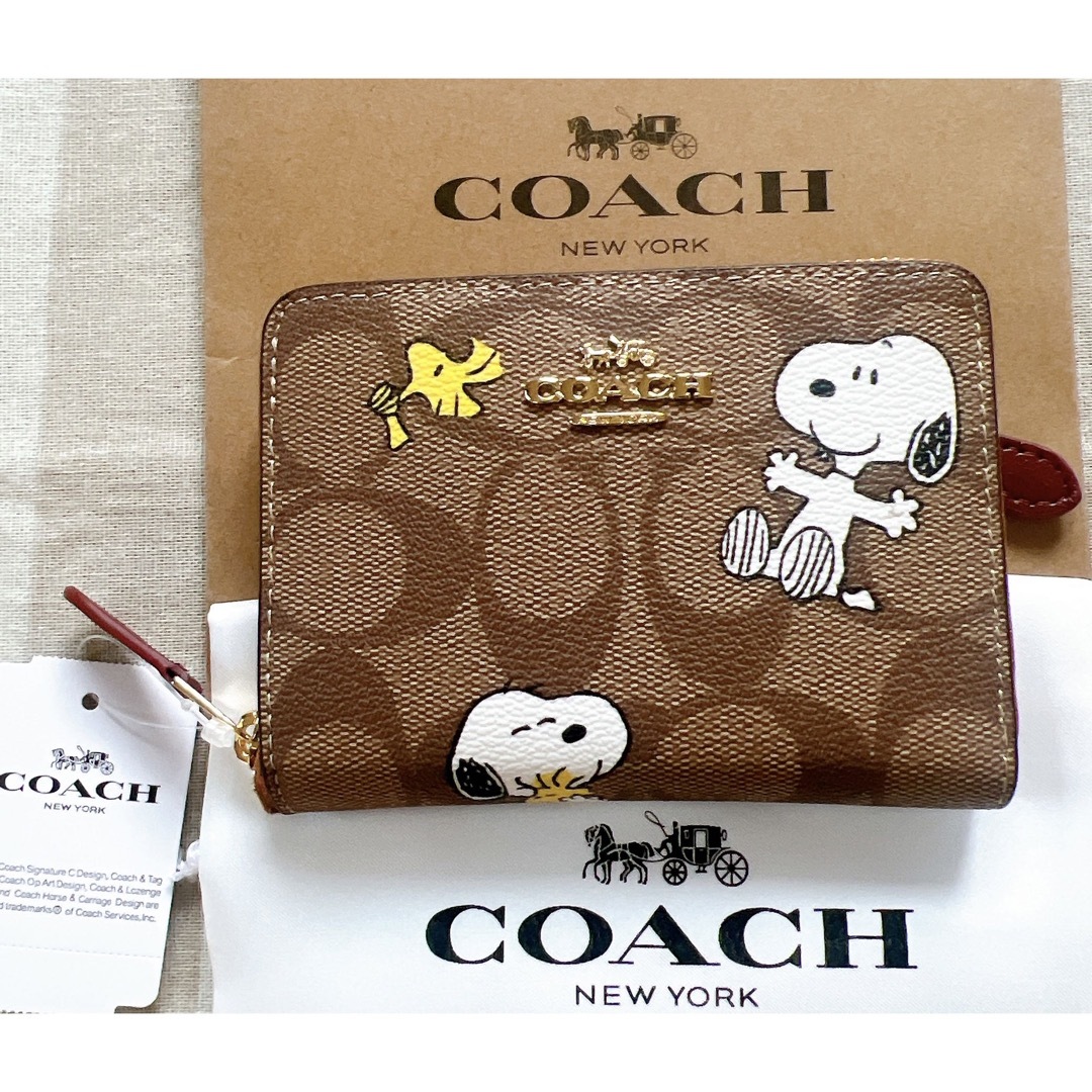 COACH コーチ スヌーピーコラボ 2つ折り財布新品未使用-