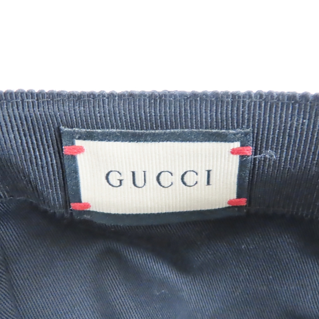 Gucci(グッチ)のグッチ キャップ/帽子 GGキャンバス 200035 #S 57cm ブラック  Ts775933 中古 メンズの帽子(その他)の商品写真