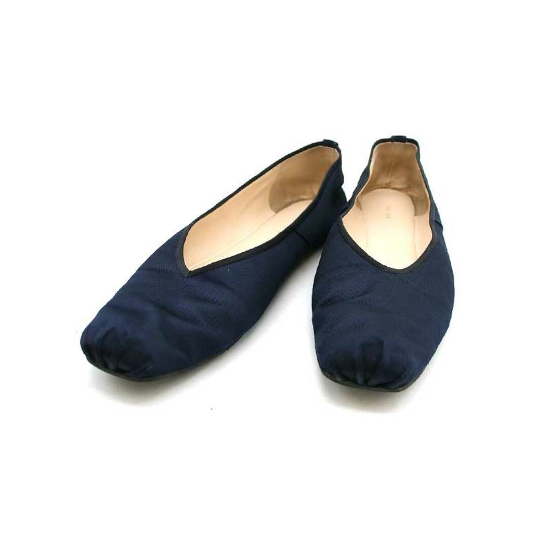 26cmワイズTHE ROW ザ ロウ Ballet Slipper バレエシューズ ネイビー 39