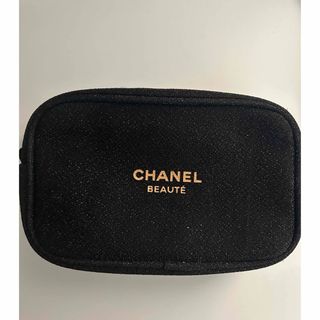 CHANEL シャネル ポーチ ニュートラベルライン アクセサリーポーチ 化粧ポーチ ココマーク ココ ナイロン    ブラック 黒 ゴールド金具 レディース ギフト【品】約21cm縦