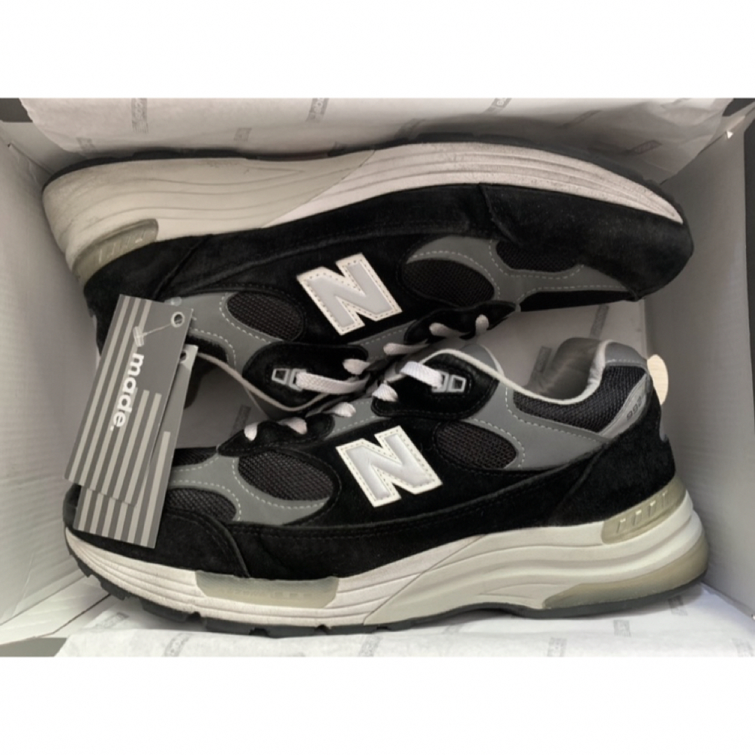 new balance m992 eb black 992 993 bk ea靴/シューズ