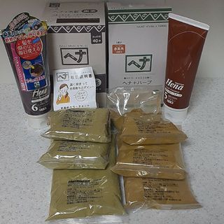 naiad - ナイアードヘナ+黒茶250g.ヘナ+ハーブ300g、ヘナカラートリートメント×2