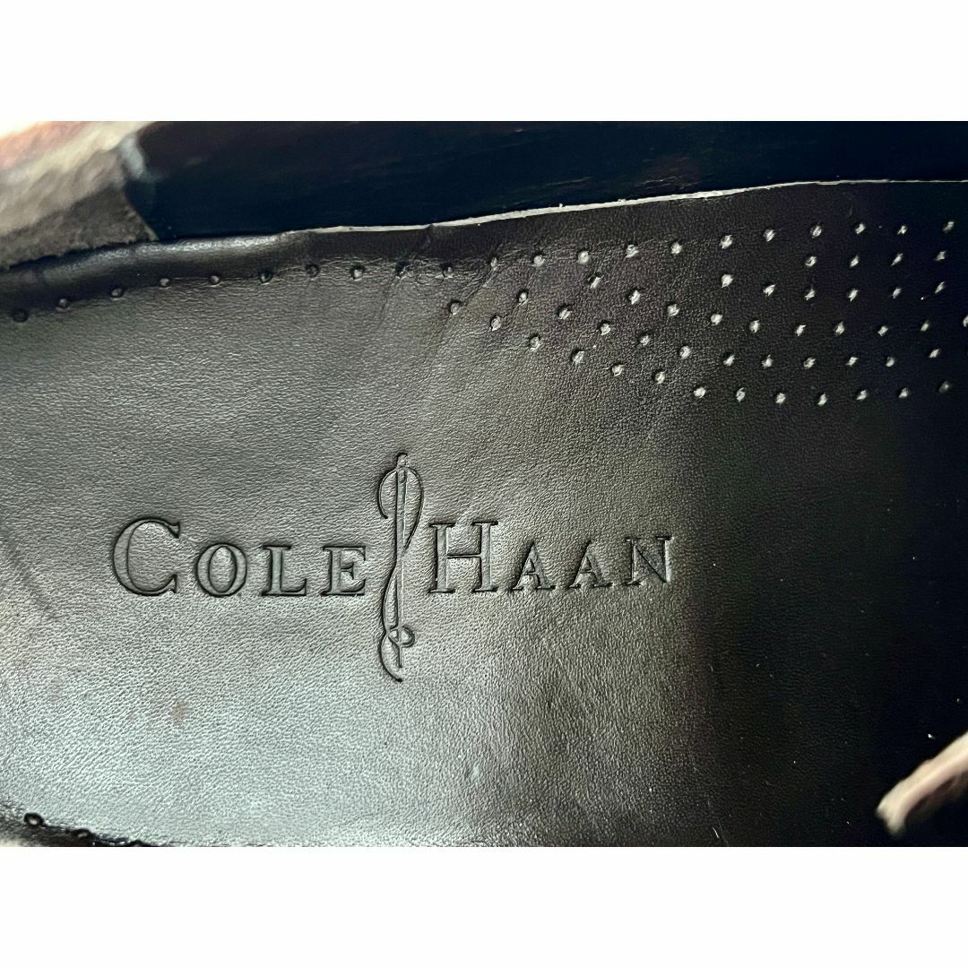 Cole Haan(コールハーン)の美品 COLE HAAN 10M スエードドレスシューズ プレーントゥ ブラウン メンズの靴/シューズ(ドレス/ビジネス)の商品写真