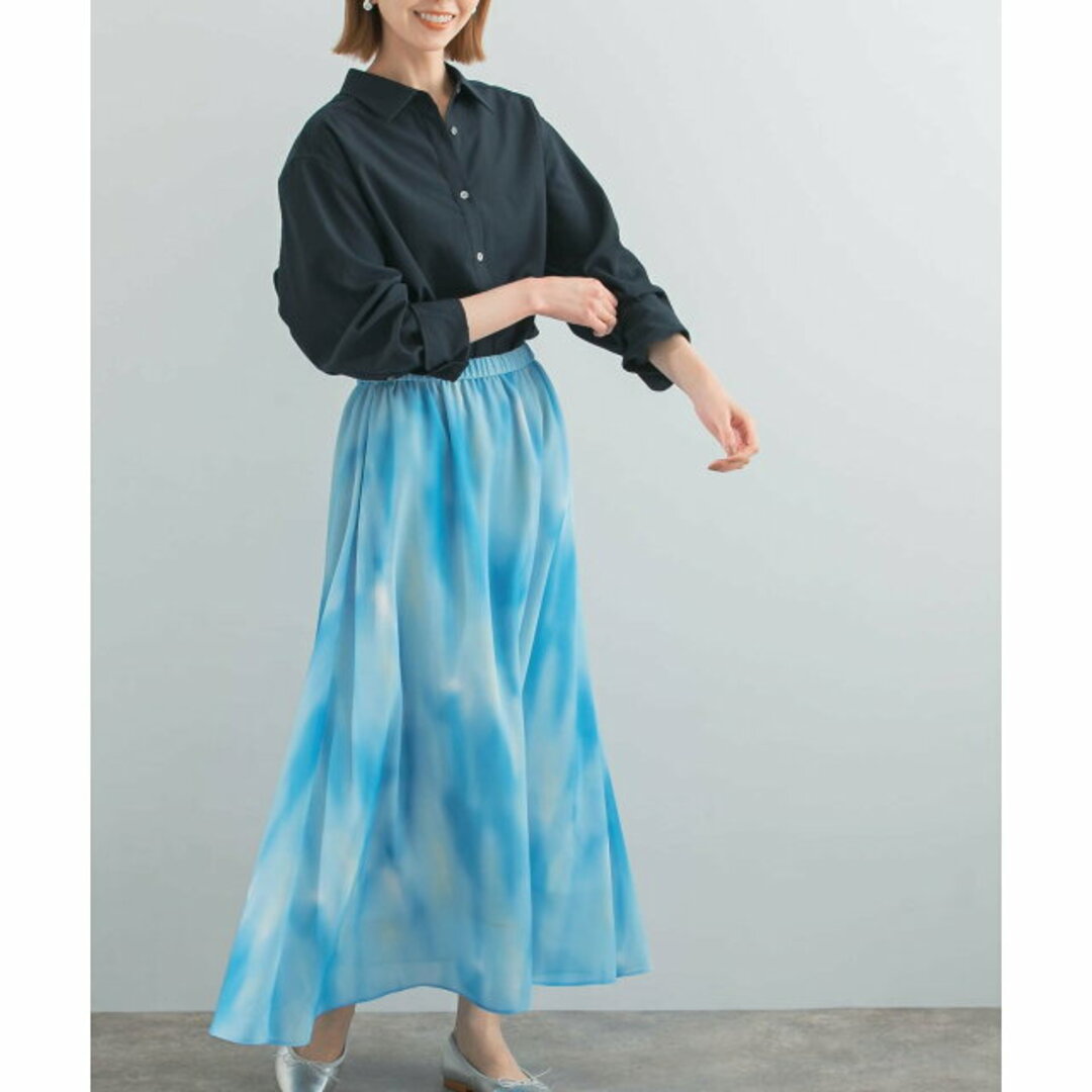URBAN RESEARCH ROSSO(アーバンリサーチロッソ)の【BLUE】カラーグラデーションプリントスカート レディースのスカート(ロングスカート)の商品写真