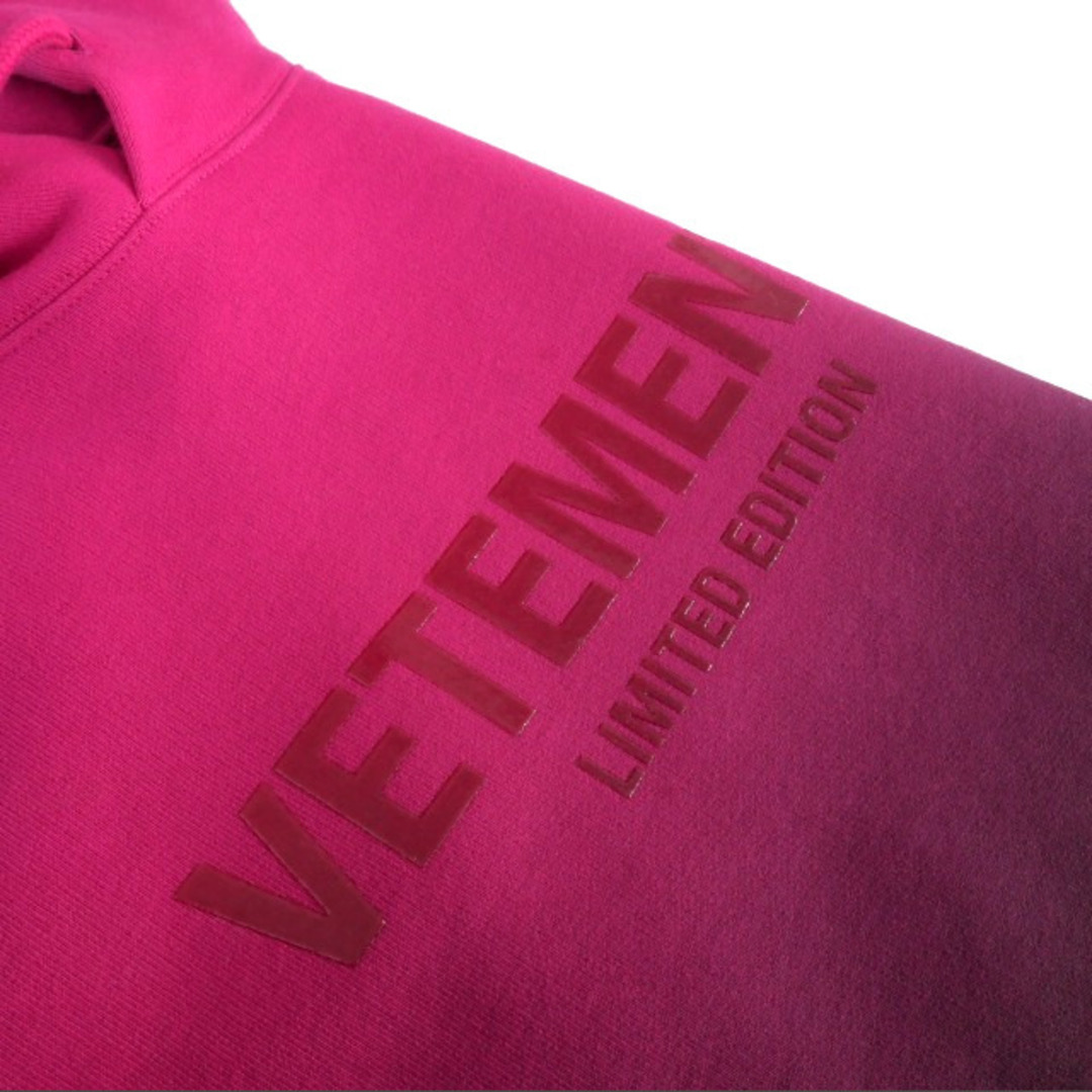 ヴェトモン  VETEMENTS 23AW フェイデッド パーカー S ピンク メンズのトップス(パーカー)の商品写真