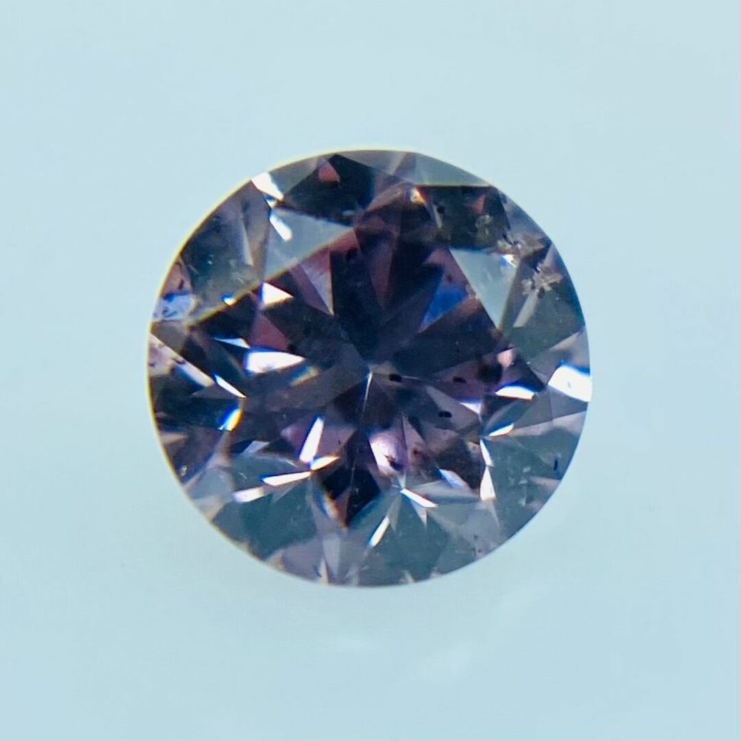 FANCY PURPLISH PINK 0.150ct RD/RT2502 レディースのアクセサリー(その他)の商品写真