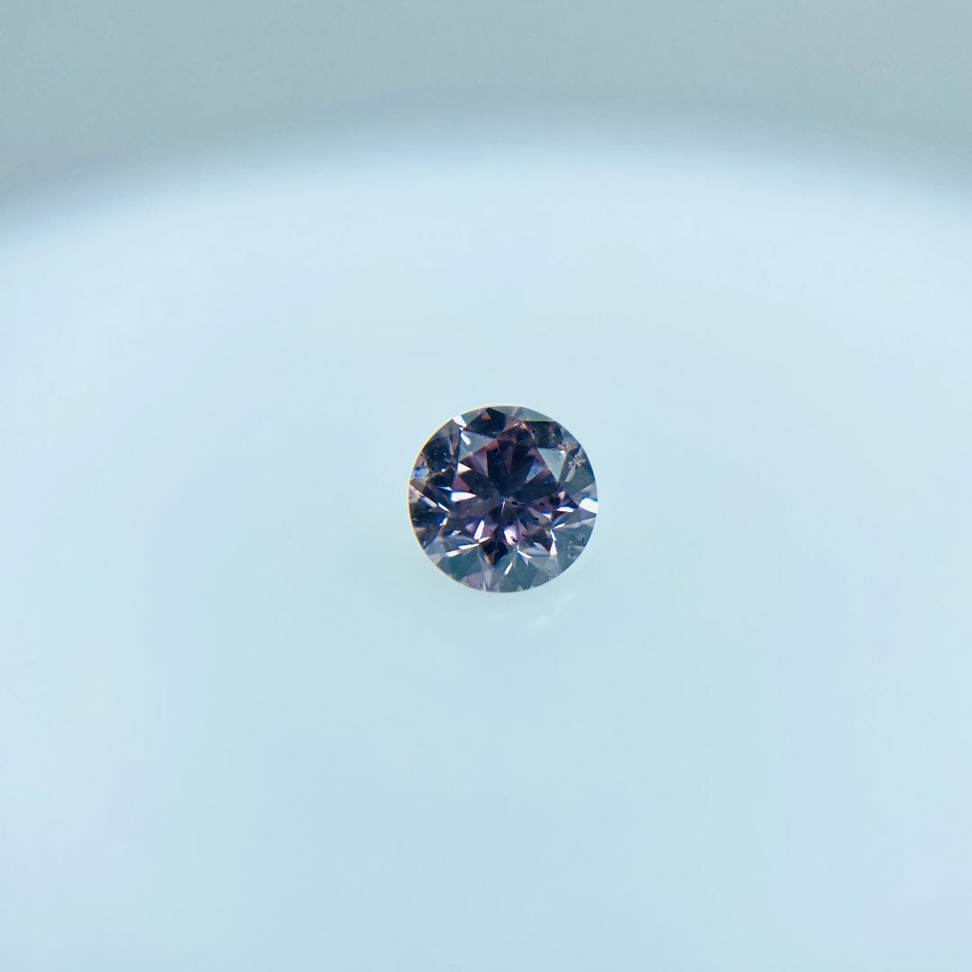 FANCY PURPLISH PINK 0.150ct RD/RT2502 レディースのアクセサリー(その他)の商品写真