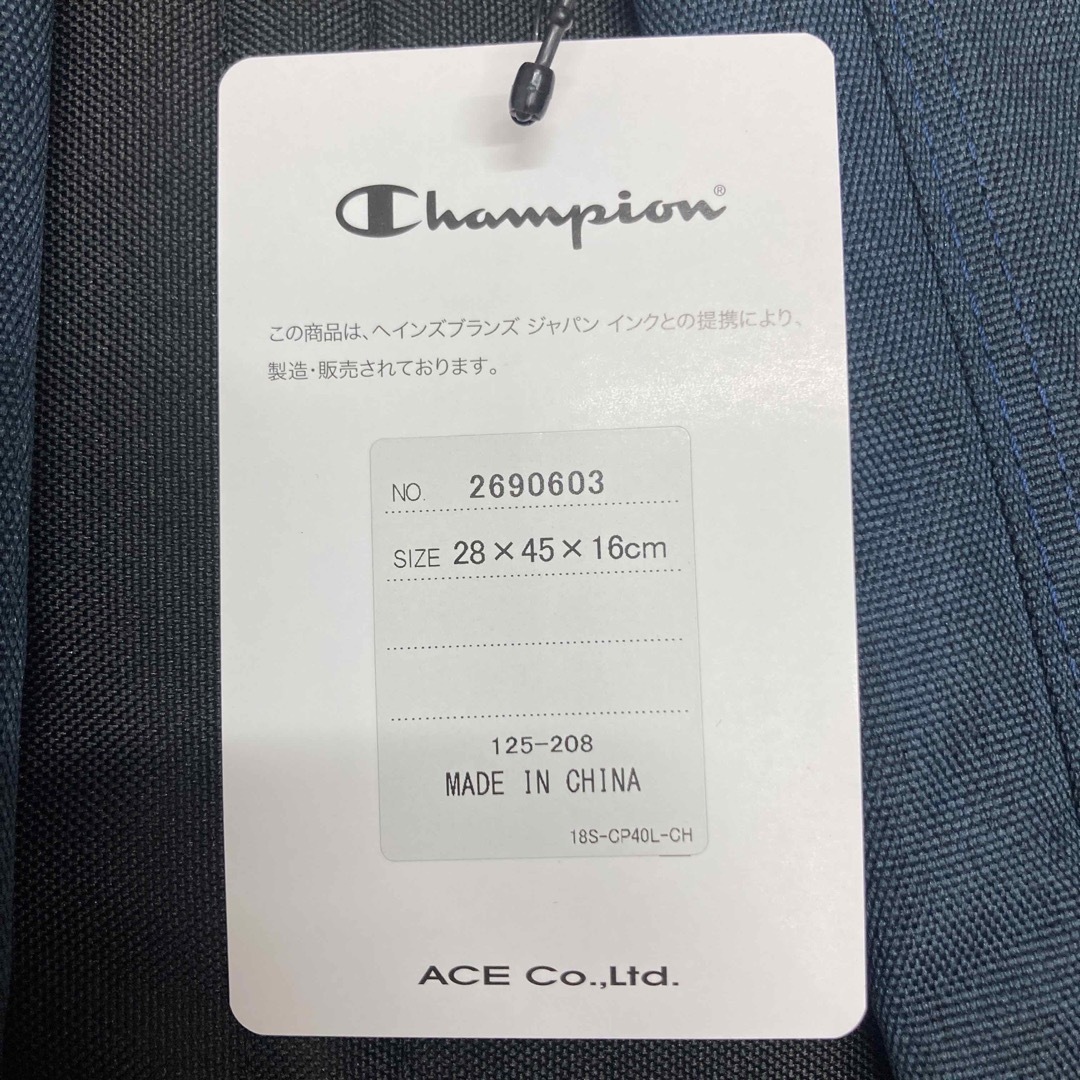Champion(チャンピオン)の新品　Champion リュックサック　バックパック　ネイビー　大容量　通学 メンズのバッグ(バッグパック/リュック)の商品写真
