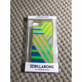 ビラボン(billabong)のiPhone スマホケース ビラボン 6 6S 7 8 SE イエロー ブルー(iPhoneケース)