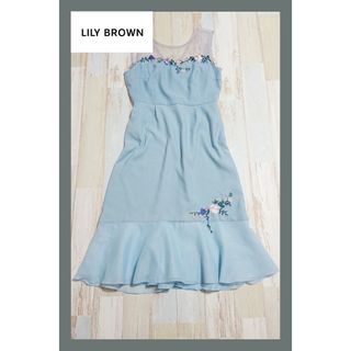 リリーブラウン(Lily Brown)の6【美品】海外旅行にも♡リリーブラウン オーガンジー ワンピース(ひざ丈ワンピース)