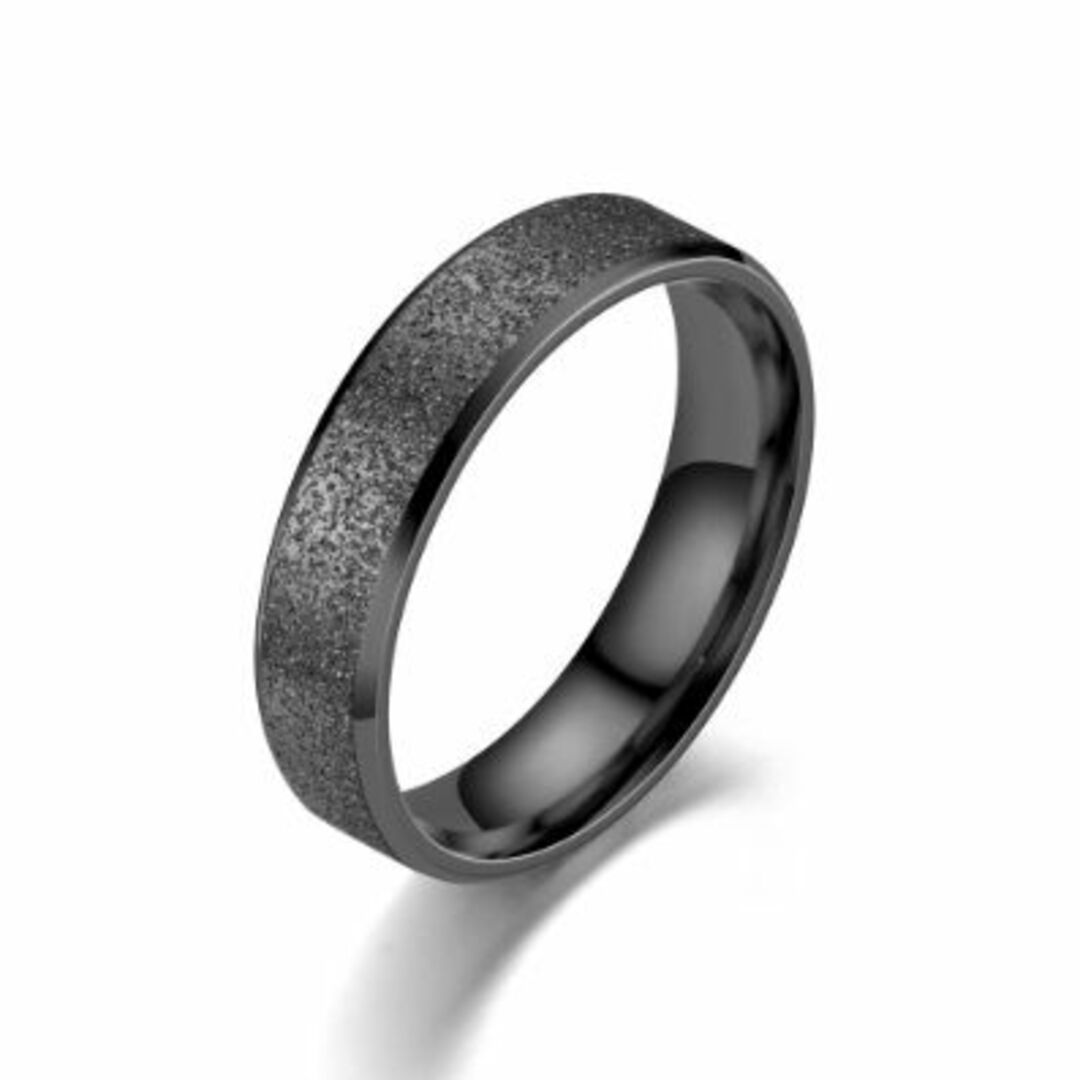 NO.06 指輪 幅6mm ステンレスリング シンプル ザラザラ メンズのアクセサリー(リング(指輪))の商品写真