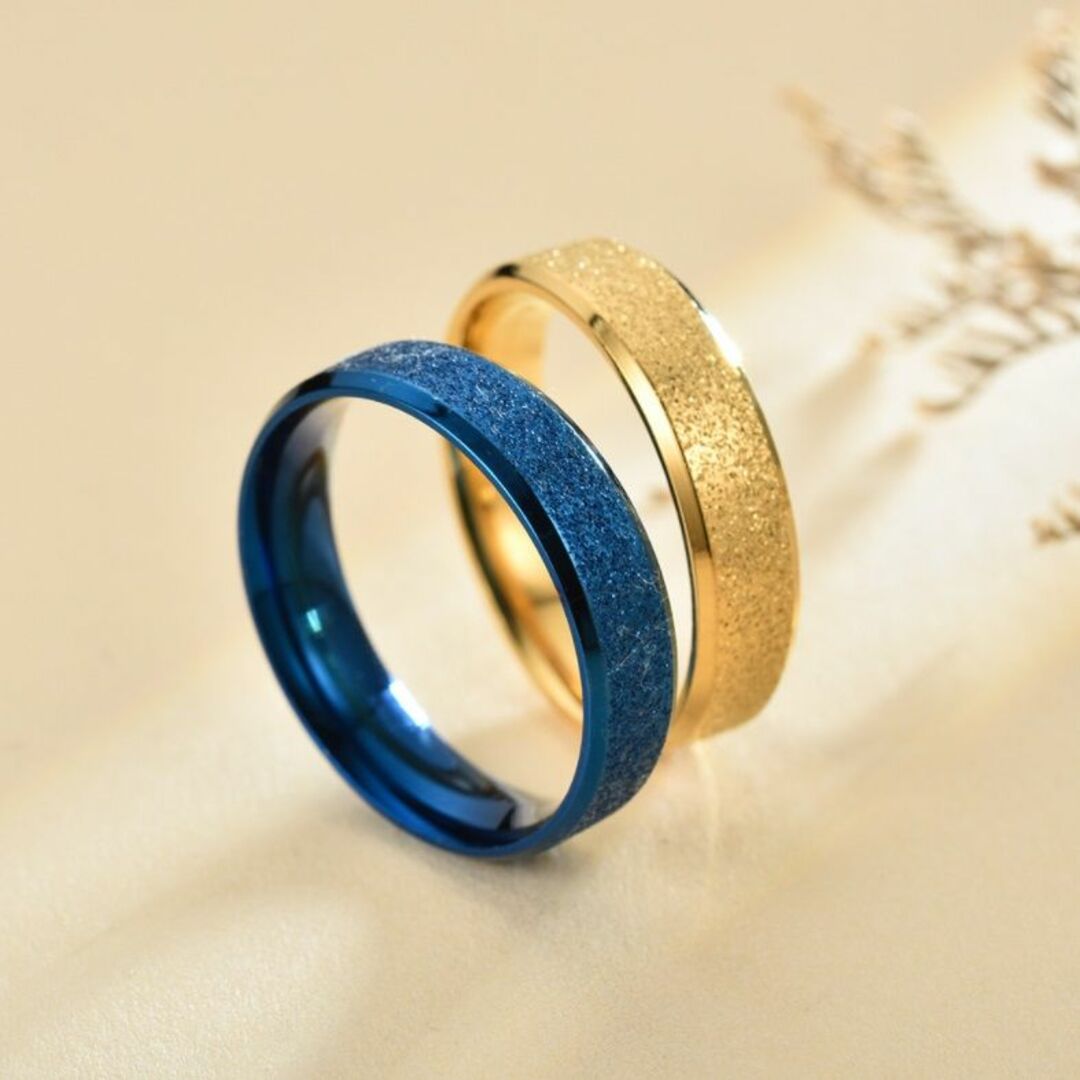 NO.06 指輪 幅6mm ステンレスリング シンプル ザラザラ メンズのアクセサリー(リング(指輪))の商品写真
