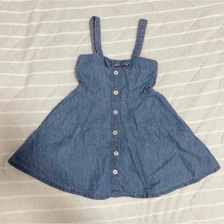 motherways - マザウェイズ リボン付きジャンパースカート 90 サロペット 子供服 女の子