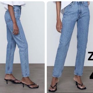 ザラ(ZARA)のZARA マムフィットデニム　サイズ38(デニム/ジーンズ)