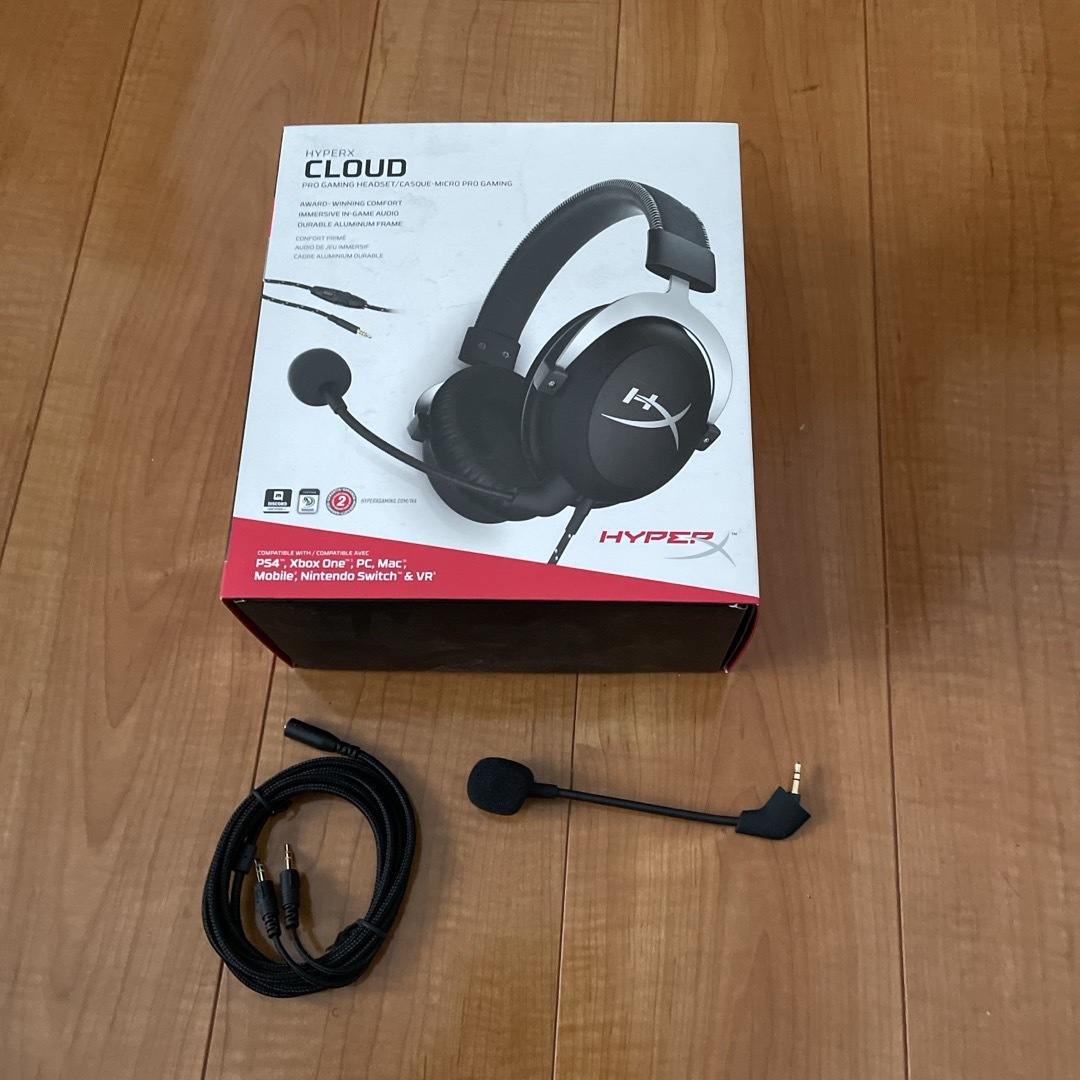 Nintendo Switch(ニンテンドースイッチ)の【新品・未使用】HYPERX CLOUD  マイクと配線のみ スマホ/家電/カメラのオーディオ機器(ヘッドフォン/イヤフォン)の商品写真