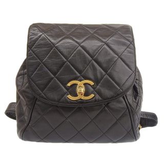 シャネル(CHANEL)のシャネル CHANEL マトラッセ リュックサック バックパック ラムスキン ブラック 3番台 中古 新入荷 CH0904(リュック/バックパック)