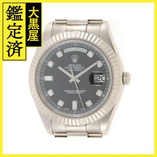 ロレックス(ROLEX)のロレックス デイデイト2 218239A ブラック WG メンズ 【200】(腕時計(アナログ))