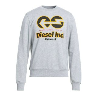 ディーゼル(DIESEL)のディーゼル　新品　メンズ　スウェット　トレーナー(ロゴ/ライトグレーM)(スウェット)