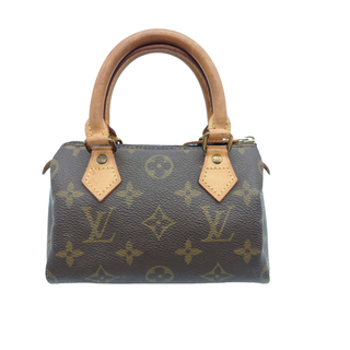 ルイヴィトン(LOUIS VUITTON)のLouis Vuitton ルイヴィトン ミニスピーディ ミニボストンバッグ ハンドバッグ モノグラム ブラウン コーティングキャンバス レザー M41534 レディース 【中古 Bランク】☆送料無料☆ 当店通常価格79,800円(ハンドバッグ)