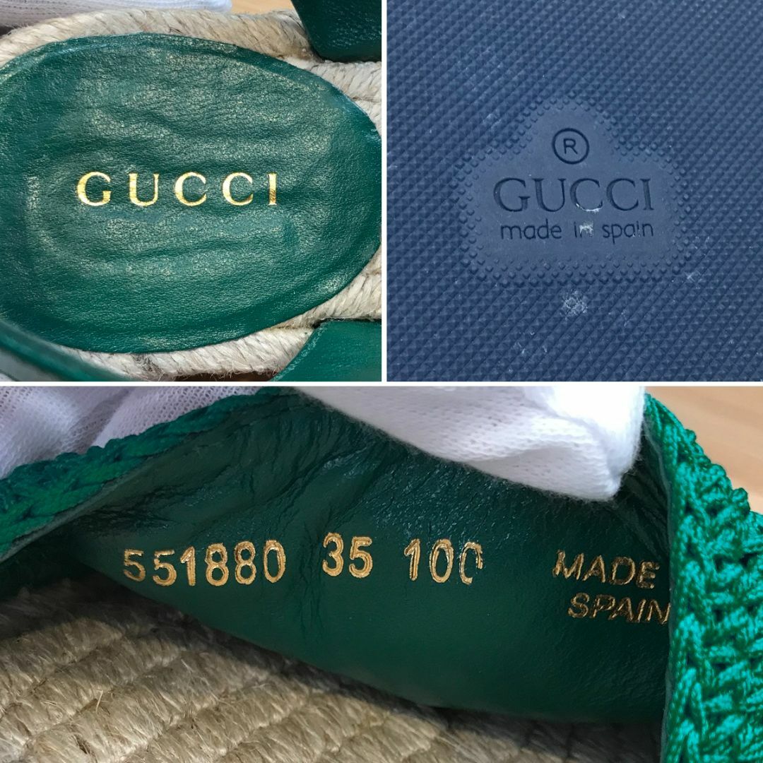 Gucci(グッチ)の超美品 グッチ GGマーモント プラットフォーム エスパドリーユサンダル 35 レディースの靴/シューズ(サンダル)の商品写真