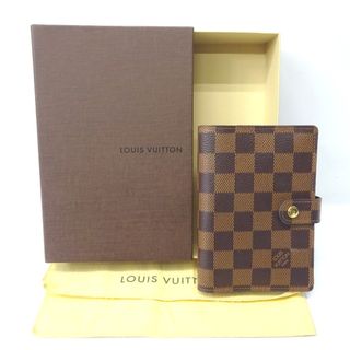 ルイヴィトン(LOUIS VUITTON)のルイ・ヴィトン 手帳カバー ダミエ アジェンダPM R20700 イニシャル入り Ft598321 中古(手帳)